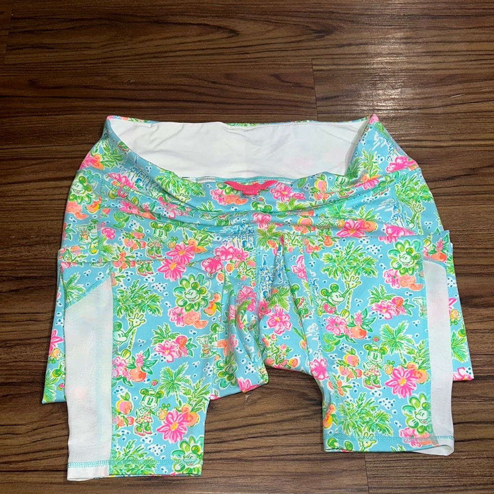 Lilly Pulitzer Floral Print Leggings - Blue and Pink